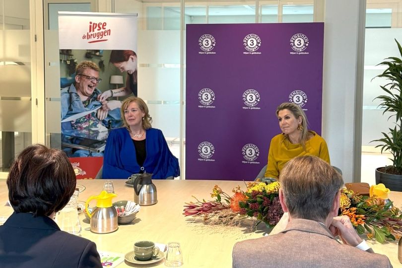 Koningin Máxima bezoekt Ipse de Bruggen