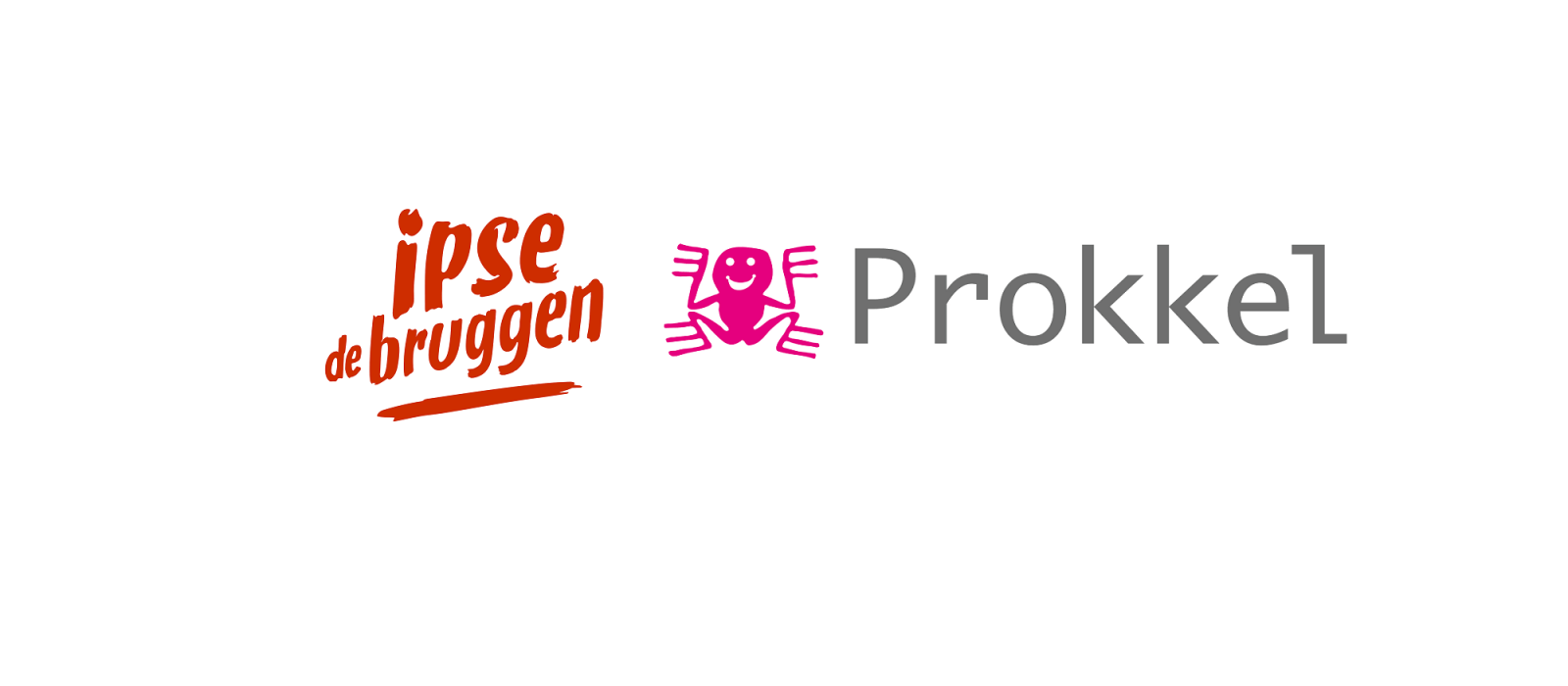 Logo's Ipse de bruggen en  Stichting Prokkel