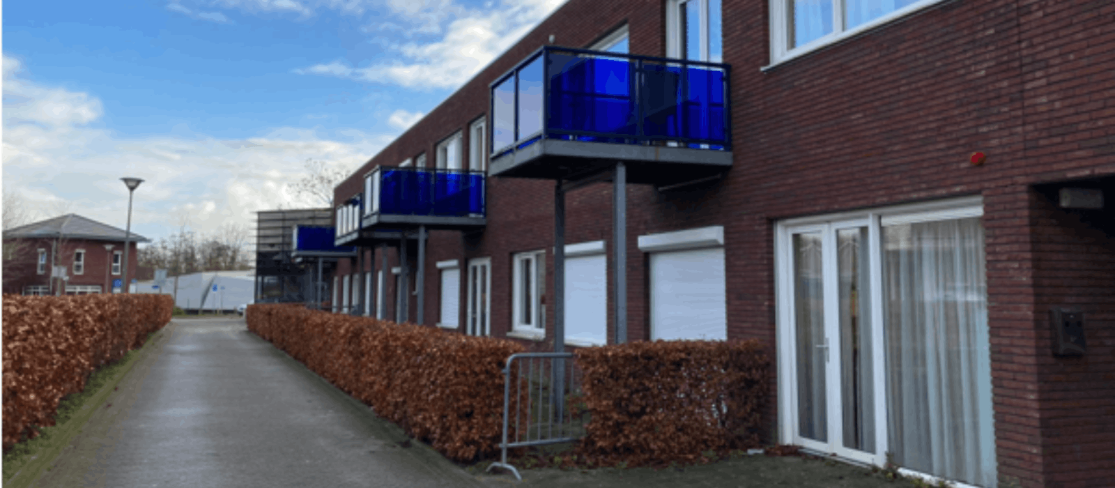 Buitenkant appartementen Sportlaan 3 in Nootdorp