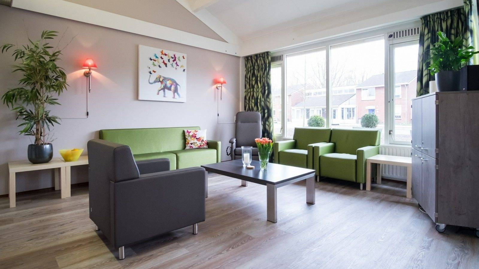 Woonkamer woonlocatie Voorstraat 6-8 in Nootdorp