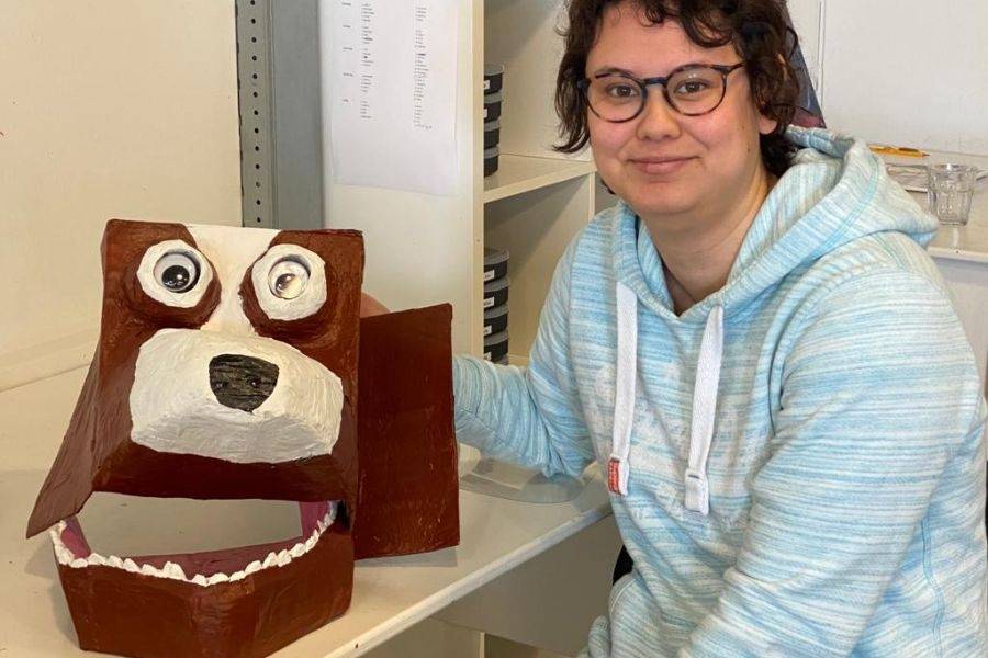 Kunstwerk gemaakt door medewerkster van dagbesteding Atelier Verfstreken