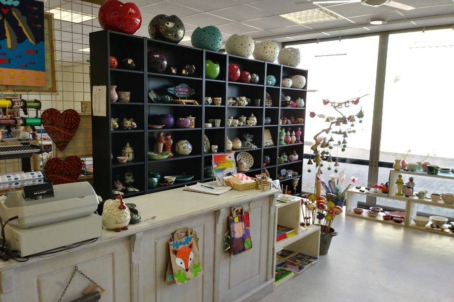 De winkel van dagbestedingslocatie De Brugspin