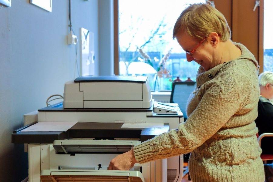 Printen bij dagbesteding De Papiermolen