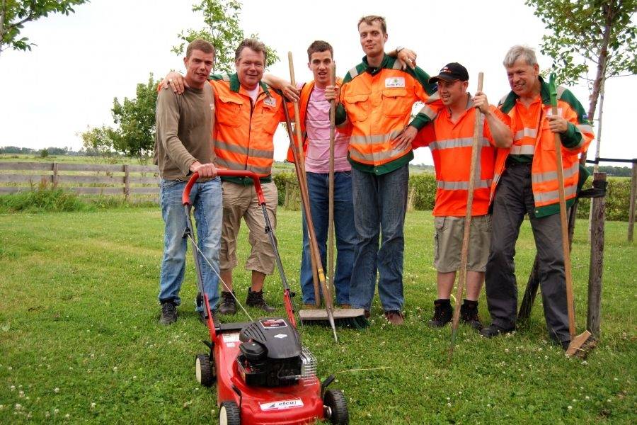 Groepsfoto bij dagbesteding Plantsoengroep Noorden