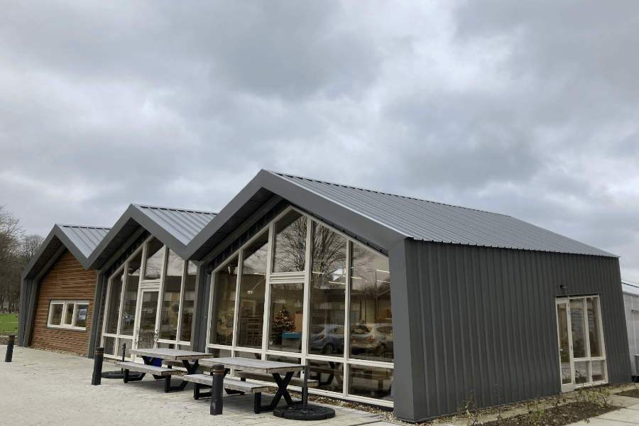 buitenkant van dagbestedingslocatie De Kas