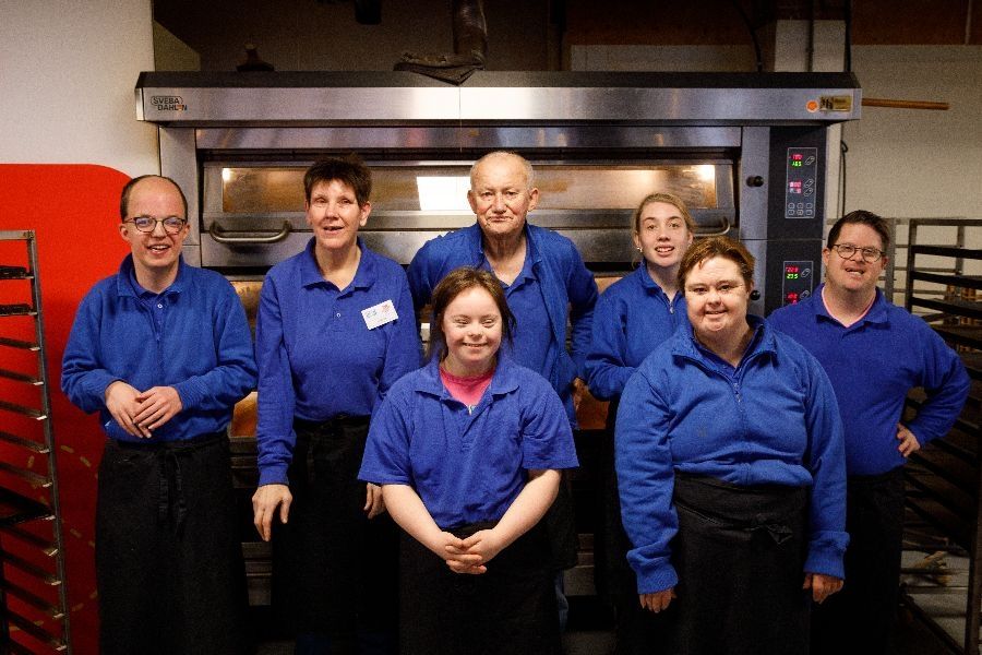medewerkers van de bakkerij Het Blauwe Hek