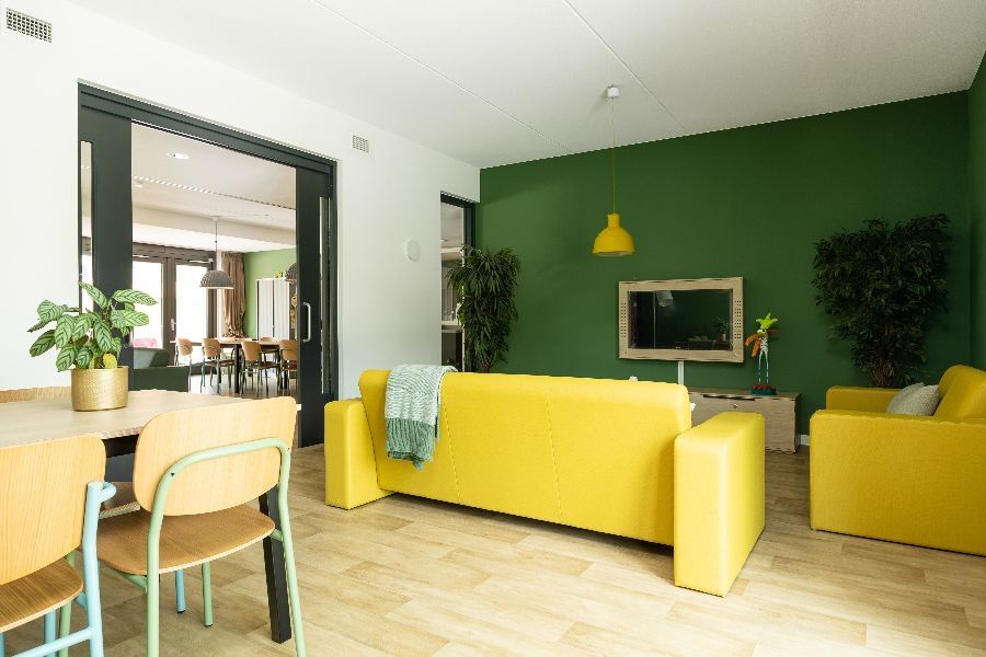 binnen bij logeerhuis Twister