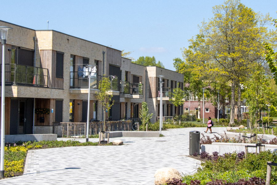 Een aantal woningen op het landgoed Ursula in Nieuwveen