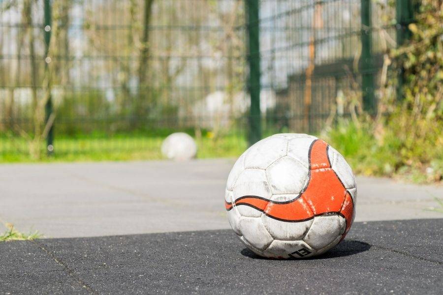 Voetbalveld  woonlocatie Oude Rijnlaan 18 in Zwammerdam