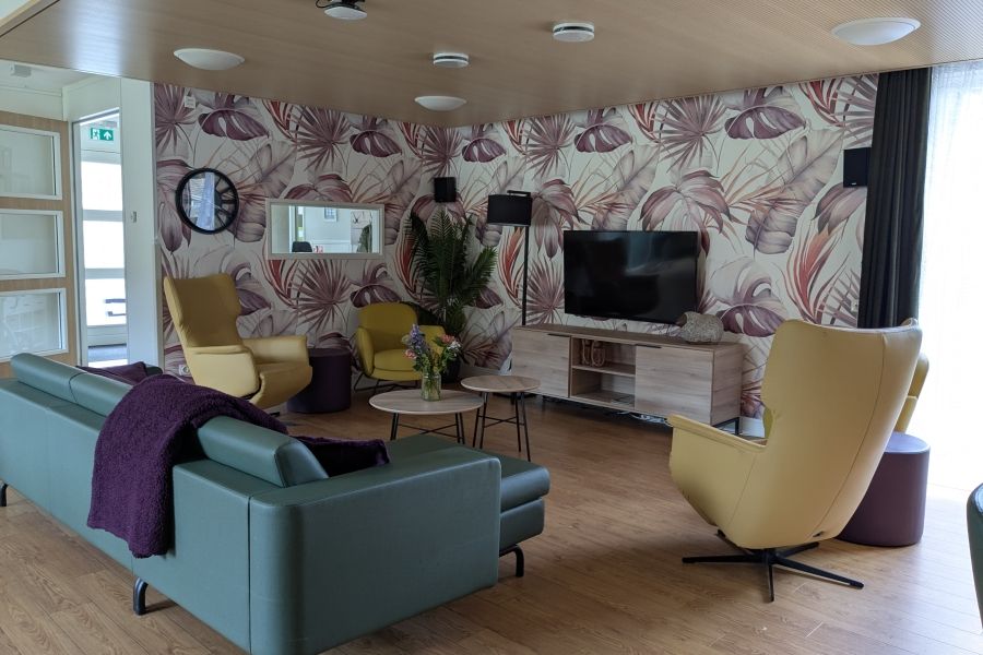 Woonkamer woonlocatie Oude Rijnlaan 21-23 in Zwammerdam